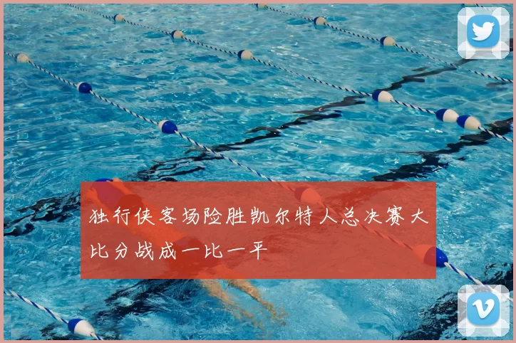 独行侠客场险胜凯尔特人总决赛大比分战成一比一平